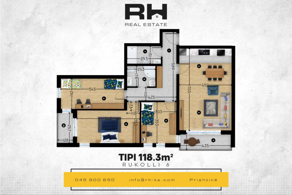 Banesa 118.3m² në SHITJE në Kompleksin ‘RUKOLLI 6’, MATI 1