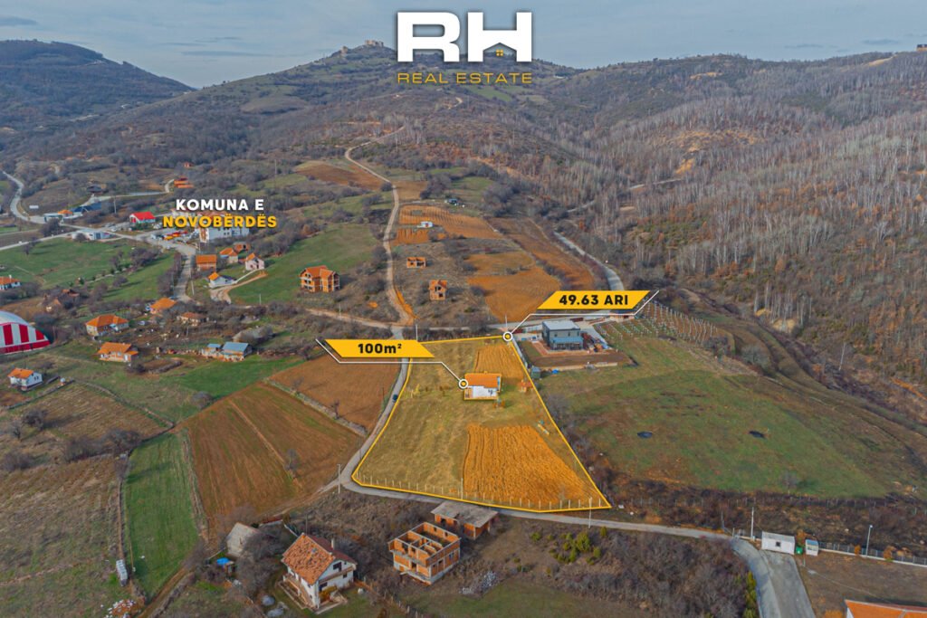 Shtëpi 100m² dhe truall 49.63 ari në #SHITJE në Novobërdë