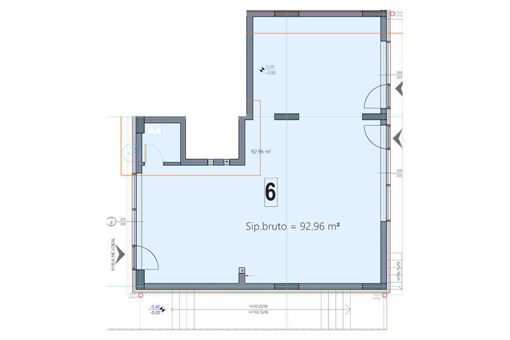 Lokal 92.96m² në SHITJE në objektin Nartel Exin, MATI 1