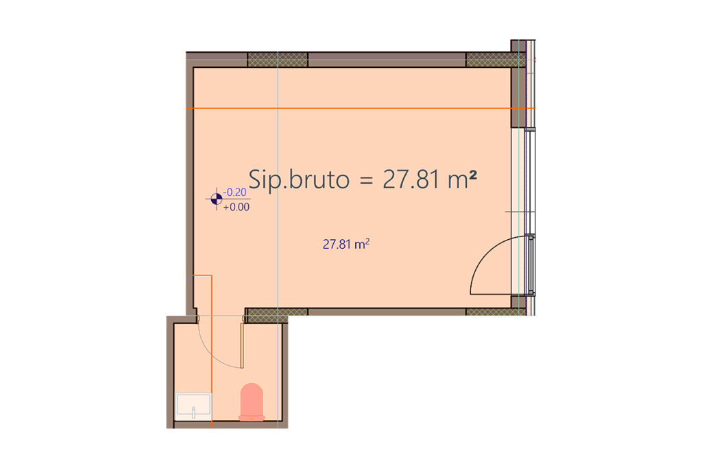 Lokal 27.81m² në SHITJE në objektin Nartel Exin, MATI 1