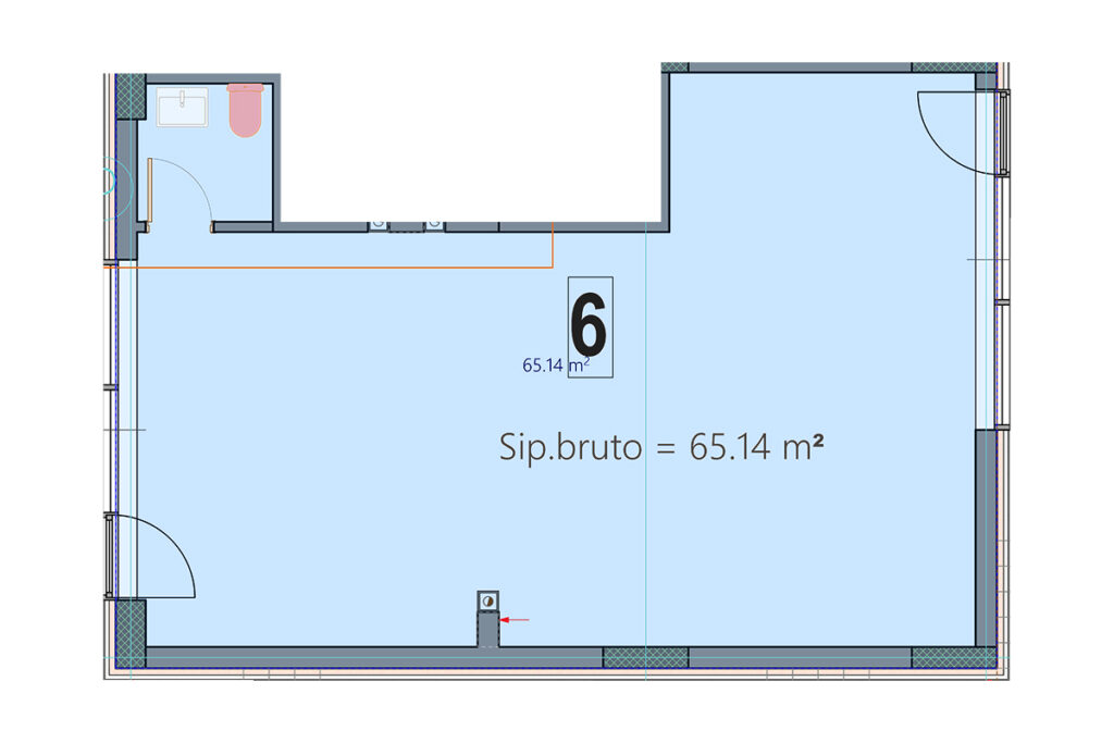 Lokal 65.14m² në SHITJE në objektin Nartel Exin, MATI 1