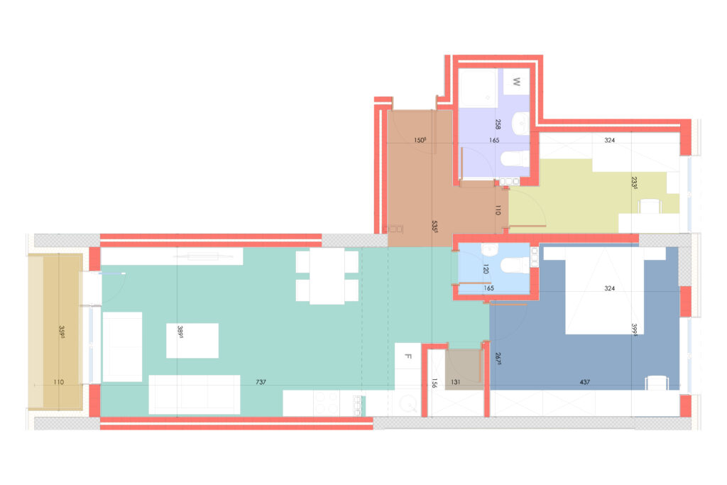 Banesë 88.54m² në SHITJE në TED Residence, Tophane