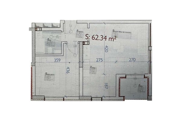 Banesë 62.34m² për #SHITJE te Rruga A
