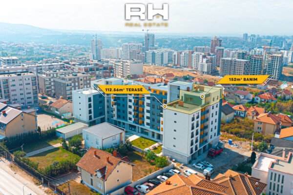 Penthouse 152m² + 112.56m² në #SHITJE në Mati 1