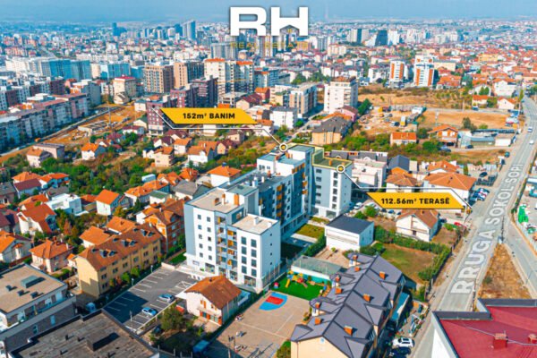 Penthouse 152m² + 112.56m² në #SHITJE në Mati 1