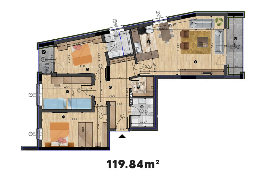 Banesë 119.84m² në SHITJE te Prishtina e Re