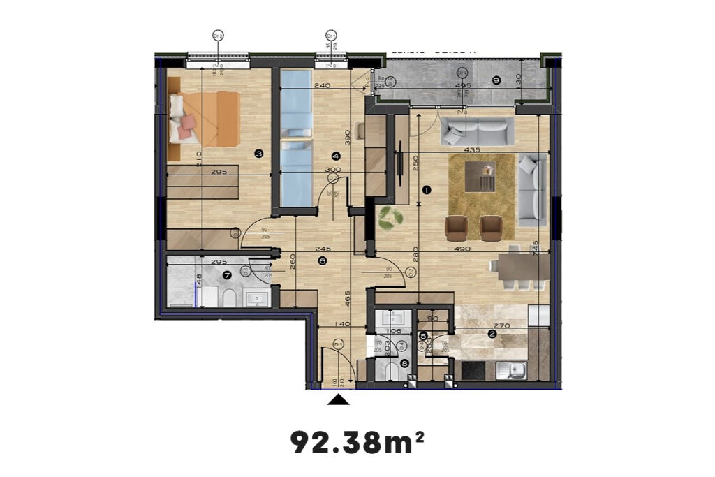 Banesë 92.38m² në SHITJE te Prishtina e Re