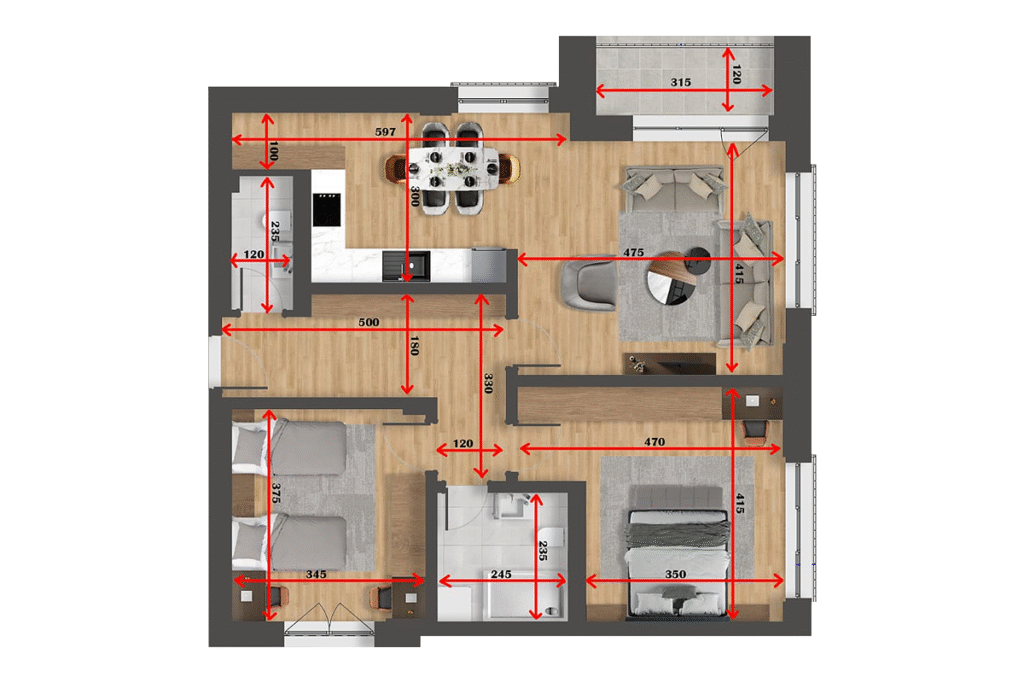 Banesë 100.7m² në SHITJE në Veternik