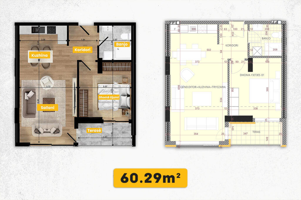 Banesë 60.29m² në SHITJE në Emshir