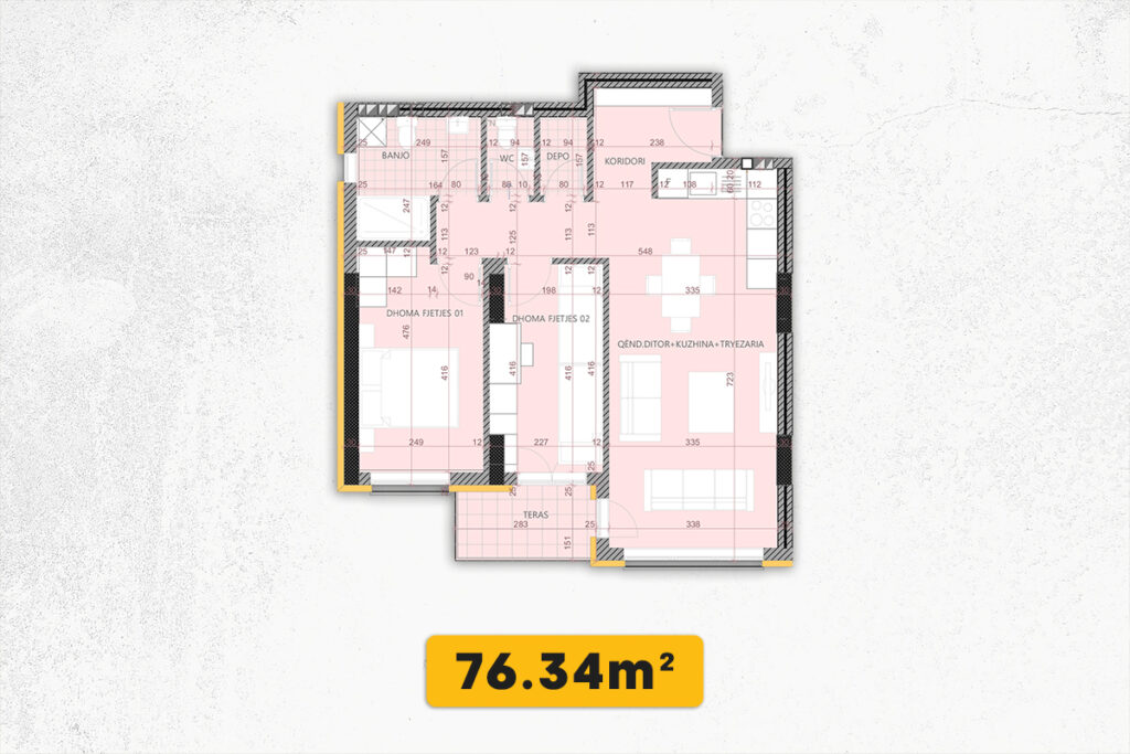 Banesë 76.34m² në SHITJE në Emshir