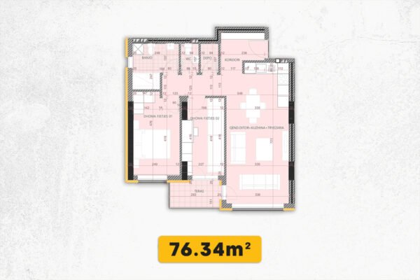 Banesë 76.34m² në #SHITJE në Emshir