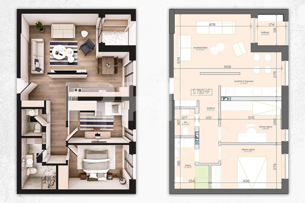 Banesë 79m² në SHITJE në Lagjen e Muhaxherëve