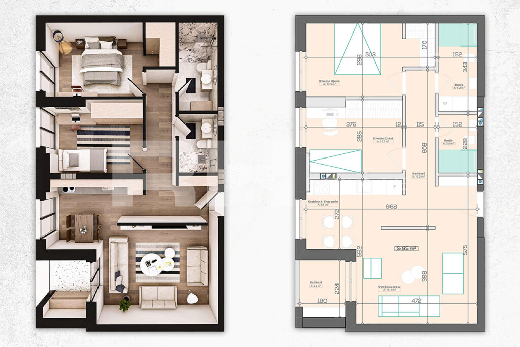 Banesë 85m² në SHITJE në Lagjen e Muhaxherëve