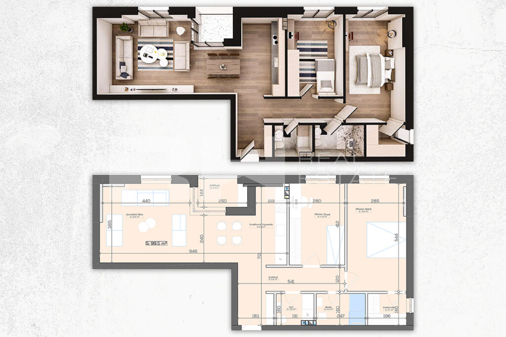 Banesë 99.5m² në SHITJE në Lagjen e Muhaxherëve