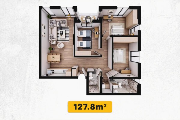 Banesë 127.8m² në #SHITJE te Prishtina e Re