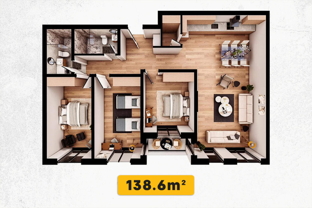 Banesë 138.6m² në SHITJE te Prishtina e Re