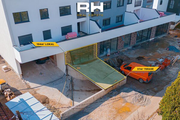 Lokal 104m² + 37m² me #QIRA në Emshir