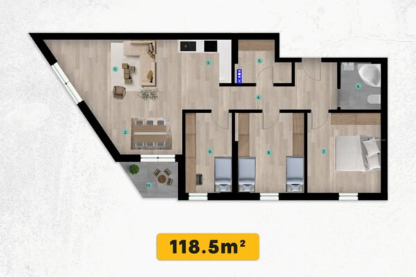 Banesë 118.5m² në #SHITJE te Prishtina e Re