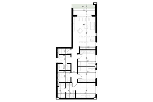 Banesë 122.79m² në SHITJE në Dragodan / Arbëri